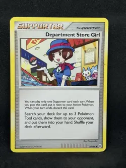 Pokemon Platinum Arceus 85/99 Card Uncommon Department Store Girl HP - Image 1