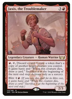 NM Foil Jaxis, the Troublemaker, Streets of New Capenna, Magic the Gathering - Image 1