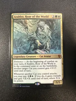 Arahbo, Roar of the World Commander 2017 Foil 35/309 NM JL - Image 1