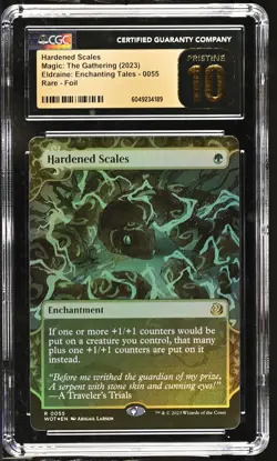 HARDENED SCALES Wilds of Eldraine Enchanting Tales Foil CGC Pristine 10 MTG - Image 1