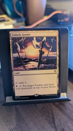 MTG ~ Unholy Grotto ~ Aetherdrift Commander ~ Near Mint ~ Rare - Image 1