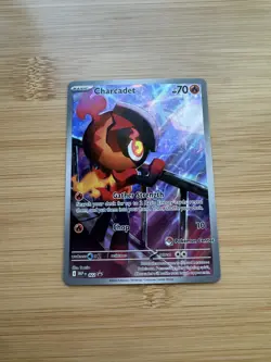 Pokemon TCG Charcadet Pokemon Center Stamped Promo 22 Phantasmal Flames NM ✨ - Image 1