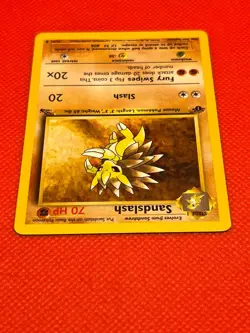 Pokemon TCG Sandslash 41/62 1st Edition Fossil Set Non Holo - Image 3