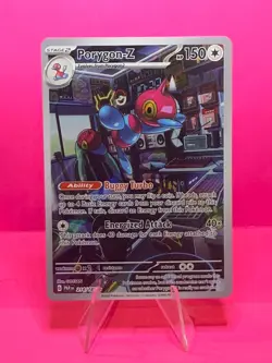 Pokemon TCG Paradox Rift Porygon-Z 214/182 Illustration Rare Full Art Holo NM - Image 1