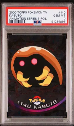 PSA 10 KABUTO FOIL #140 TV ANIMATION EDITION SERIES 3 POKEMON TOPPS 2000! - Image 1