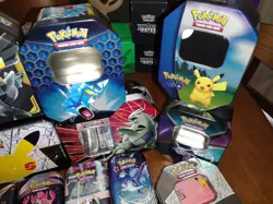 Huge Lot Of Empty Pokemon Mini Tins! Tag Team, Celebrations, Eeveelutions - Image 5