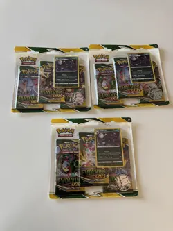 Pokemon Sword & Shield Evolving Skies 3 Pack Blister ( 3 x Umbreon ) NEW SEALED - Image 1