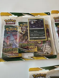 Pokemon Sword & Shield Evolving Skies 3 Pack Blister ( 3 x Umbreon ) NEW SEALED - Image 2