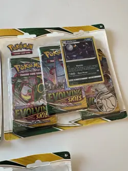 Pokemon Sword & Shield Evolving Skies 3 Pack Blister ( 3 x Umbreon ) NEW SEALED - Image 3