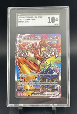 Pokemon 2021 TCG Chilling Reign Blaziken VMAX 201/198 Secret Rare Alt Art - Image 2