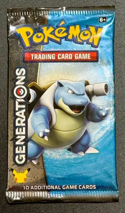 Pokemon TCG: Generations Booster Pack 20th Anniversary Blastoise New Sealed! - Image 1