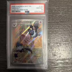 2025 POKEMON WHT EN-WHITE FLARE ILLUSTRATION RARE #120 SWOOBAT PSA 10 - Image 1