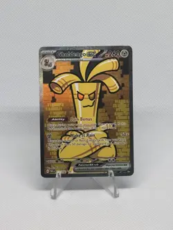 2023 Pokemon Paradox Rift Gholdengo ex Special Illustration Rare SIR 252/182 - Image 1