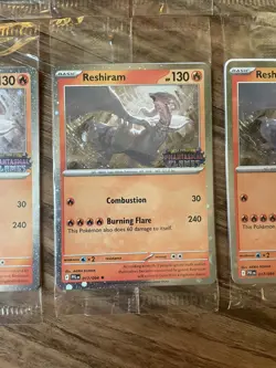 Pokemon Phantasmal Flames Reshiram Barnes & Noble Promo Stamped Sealed LOT X16 - Image 3