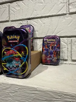 Lot Of 7 TCG Pokemon Mega Evolutions Mini Tins - Image 2