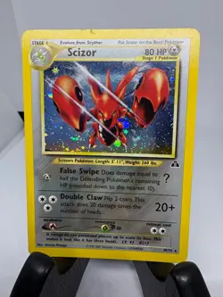 Pokemon TCG Scizor #10/75 Holo Rare LP Neo Discovery 2001 - Image 1