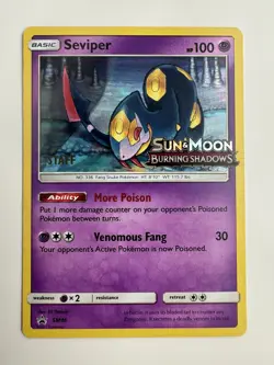 Pokemon TCG - Seviper SM46 Staff Promo - Image 1