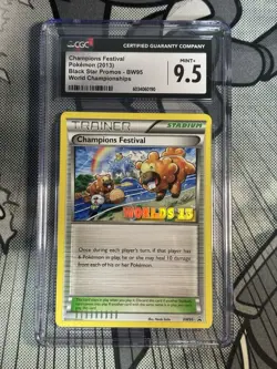 Pokemon TCG Champions Festival 2013 BW95 World Championship Stamped CGC 9.5 - Image 1