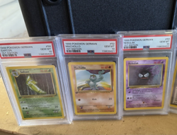 PSA 10 Base Set 1st Edition German Pokemon Nebulak Machollo Safcon Trank - Image 1