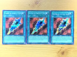 yugioh 3X Sword of Dragon's Soul PCJ-EN003 Secret Rare Unlimited Ed mint mint - Image 3