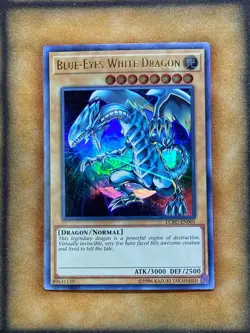 Yugioh Blue-Eyes White Dragon LCKC-EN001 Ultra Rare LP JMP ART - Image 1