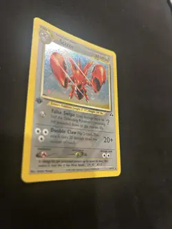 Scizor 1st Edition Holo 10/75 Neo Discovery Pokemon Card 2001 LP-MP - Image 4