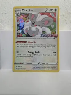 Cinccino - (Prerelease) SWSH009 SWSH: Sword & Shield Promo Cards Holo - Image 1