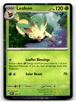 Leafeon - (Cosmos Holo) 170 Holo Promo SV: Scarlet & Violet Promo Cards LP - Image 1