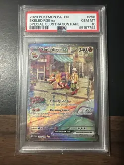Paldea Evolved Skeledirge EX Special Illustration Rare Card #258/193 PSA 10 - Image 1