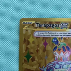 Terapagos 173/142 Hyper Rare Gold S&V Stellar Crown Trainer Pokemon Card - Image 4