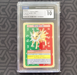 Jolteon 135 Topsun Blue Back Japanese Pokemon Card ~ CGC 10 - Image 1