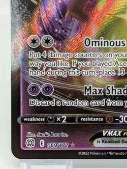 Mimikyu VMAX 069/172 Brilliant Stars NM Ultra Rare Pokemon Card NM - Image 4