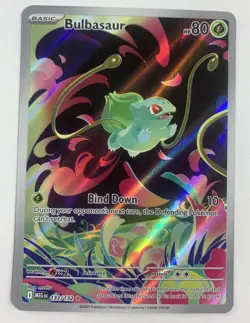 Pokemon TCG Bulbasaur Holo Illustration Mega Evolution Card# 133/132 - Image 1