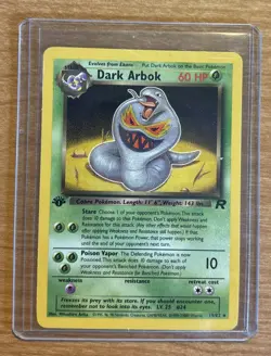 Pokemon Cards Team Rocket 1st Edition Rare Dark Arbok 19/82 NM OR BETTER NP - Image 1
