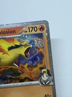 Ethan's Typhlosion 034/182 Staff Prerelease Destined Rivals Holo Card SWIRL NM/M - Image 2