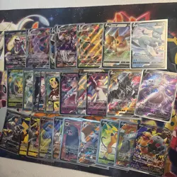 Pokemon Lot Modern V Vmax Eevee TCG Cards Collection Fire Rare Holo Foil - Image 1