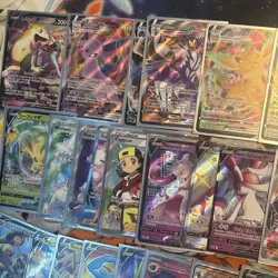 Pokemon Lot Modern V Vmax Eevee TCG Cards Collection Fire Rare Holo Foil - Image 4