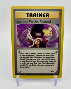 Sabrina’s Psychic Control 121/132 - Vintage Trainer Card WOTC NM - Image 1