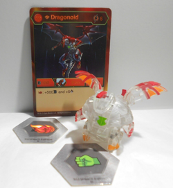 Bakugan Diamond Dragonoid Pyrus Battle Planet B900 - Card - 2 cores - Image 1
