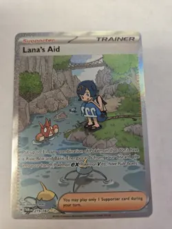 Pokemon TCG Lana's Aid Holo Card 219/167 Sv06: Twilight Masquerade Near Mint NM - Image 1