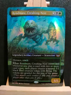 Rendmaw, Creaking Nest FOIL (Borderless) Duskmourn - Mythic - NM (see pics) MTG - Image 1