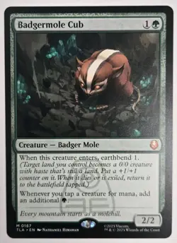 Magic The Gathering - Avatar: The Last Airbender-Badgermole Cub Mythic Non-Foil - Image 1