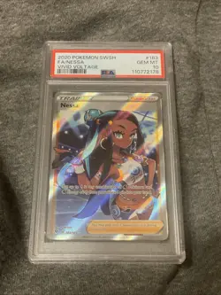 Nessa Full Art Trainer 183/185 Vivid Voltage Pokemon SWSH PSA 10 Gem Mint - Image 2