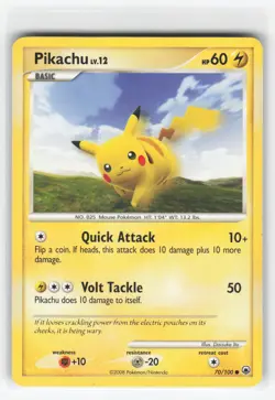PIKACHU 70/100 MAJESTIC DAWN POKEMON TCG LP - Image 1