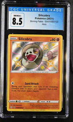 Silicobra #SV070/SV122 English CGC 8.5 2021 Pokemon Shining Fates - Image 1