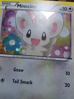 HP Pokemon TCG Minccino Black & White BW13 Cosmo Holo Promo - Image 2