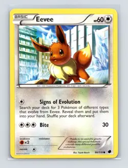 Pokemon TCG Eevee (90) 90/116 Plasma Freeze Normal LP - Image 1