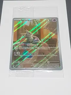 Pokemon Mimikyu 075 Scarlet & Violet SEALED Paldean Fates ETB Promo NM - Image 1