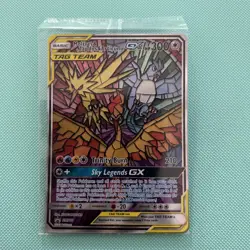 Pokemon TCG (Hidden Fates) Moltres & Zapdos & Articuno GX SM210 Sealed Promo - Image 1