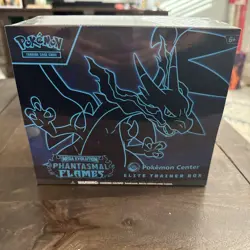 Phantasmal Flames Pokemon Center Exclusive ETB Elite Trainer Box New Sealed - Image 1